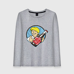 Лонгслив хлопковый женский Vault Guybrush, цвет: меланж