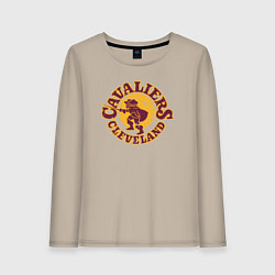 Лонгслив хлопковый женский Cavaliers man, цвет: миндальный