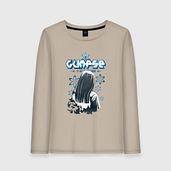 Лонгслив хлопковый женский Glimse,Y2K стиль, цвет: миндальный