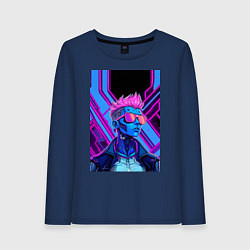 Женский лонгслив Неоновые панки
