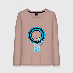 Женский лонгслив Tron disk