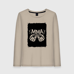 Женский лонгслив Сила кулаков ММА