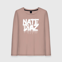 Женский лонгслив Граффити логотип Нейт Диас