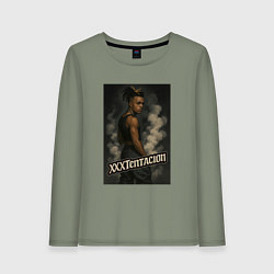 Женский лонгслив XXXTentacion и облака дыма