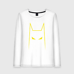 Лонгслив хлопковый женский Batman minimalism, цвет: белый