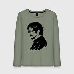 Женский лонгслив Хаяо Миядзаки в профиль