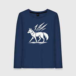 Женский лонгслив Лисица с молниями