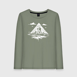 Женский лонгслив Тайна пирамид и Сфинкса