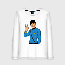 Женский лонгслив Стартрек Спок