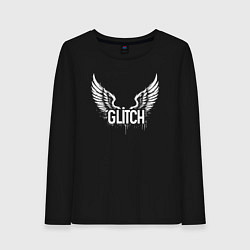 Женский лонгслив Крылья глитча
