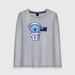 Женский лонгслив Коала космонавт