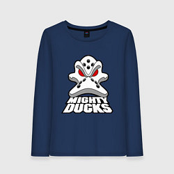 Лонгслив хлопковый женский HC Anaheim Ducks, цвет: тёмно-синий