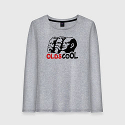 Лонгслив хлопковый женский Oldscool USSR, цвет: меланж