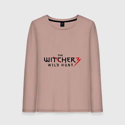 Лонгслив хлопковый женский The Witcher 3, цвет: пыльно-розовый
