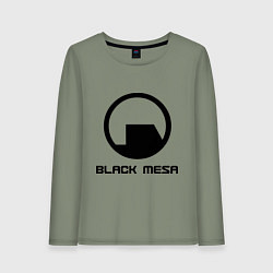 Лонгслив хлопковый женский Black Mesa: Logo, цвет: авокадо