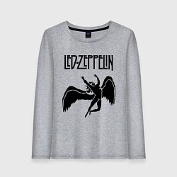 Лонгслив хлопковый женский Led Zeppelin Swan, цвет: меланж