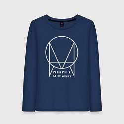 Лонгслив хлопковый женский OWSLA, цвет: тёмно-синий
