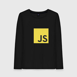 Женский лонгслив JS return true; (black)