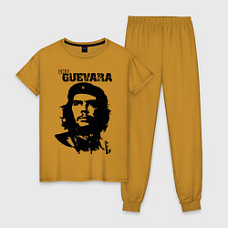 Пижама хлопковая женская Che Guevara, цвет: горчичный