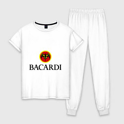 Пижама хлопковая женская Bacardi, цвет: белый