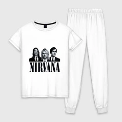 Пижама хлопковая женская Nirvana Group, цвет: белый