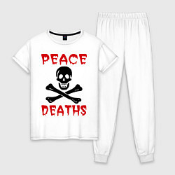 Женская пижама Peace deaths или просто пи!!!дец
