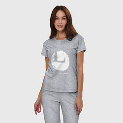 Пижама хлопковая женская Мы - это Louna, цвет: меланж — фото 2