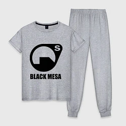 Пижама хлопковая женская HL: Black mesa, цвет: меланж