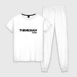 Пижама хлопковая женская Turnikman Inside, цвет: белый