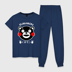 Пижама хлопковая женская Kumamon, цвет: тёмно-синий