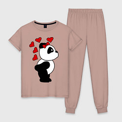 Женская пижама Поцелуй панды: для нее