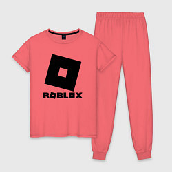 Пижама хлопковая женская ROBLOX, цвет: коралловый