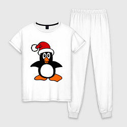 Женская пижама Новогодний пингвин