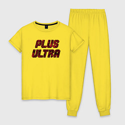 Пижама хлопковая женская PLUS ULTRA, цвет: желтый