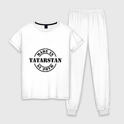 Пижама хлопковая женская Made in Tatarstan, цвет: белый
