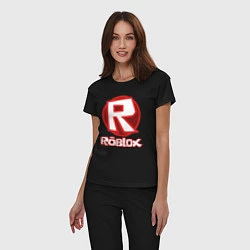 Пижама хлопковая женская ROBLOX, цвет: черный — фото 2