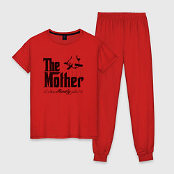 Пижама хлопковая женская The Mother, цвет: красный