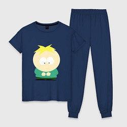 Пижама хлопковая женская South Park Баттерс, цвет: тёмно-синий