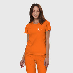 Пижама хлопковая женская BoJack Horseman, цвет: оранжевый — фото 2