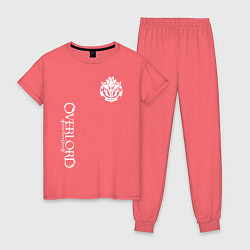 Пижама хлопковая женская OVERLORD, цвет: коралловый