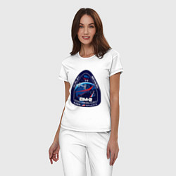 Пижама хлопковая женская NASA Z, цвет: белый — фото 2