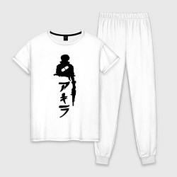 Пижама хлопковая женская Akira цвета белый — фото 1