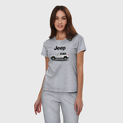 Пижама хлопковая женская Jeep, цвет: меланж — фото 2