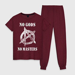 Женская пижама NO GODS NO MASTERS