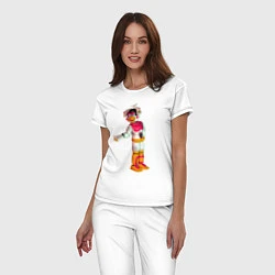 Пижама хлопковая женская Фантайм Чика, цвет: белый — фото 2