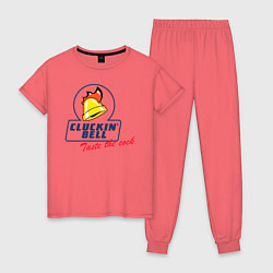 Пижама хлопковая женская CLUCKIN BELL GTA, цвет: коралловый