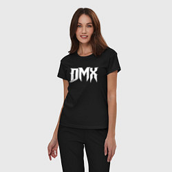 Пижама хлопковая женская DMX, цвет: черный — фото 2