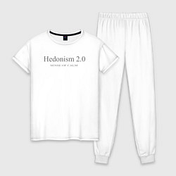 Пижама хлопковая женская HEDONISM гедонизм, цвет: белый