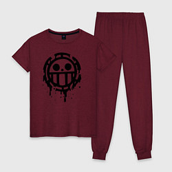 Женская пижама One Piece знак черной краской