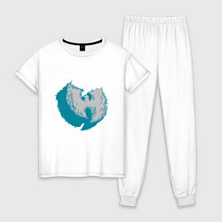 Пижама хлопковая женская Rap - Wu-Tang, цвет: белый